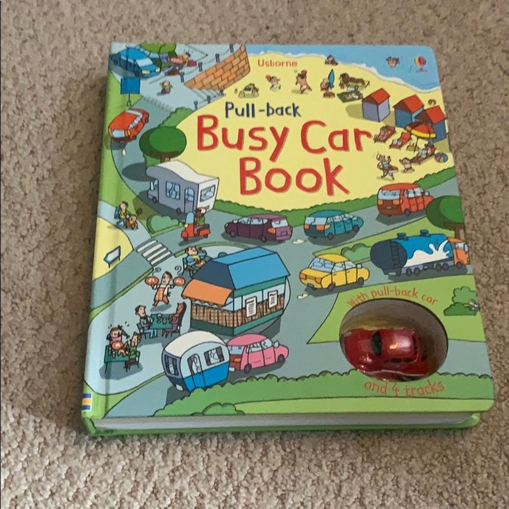 Usborne pull back busy car 🚗 book